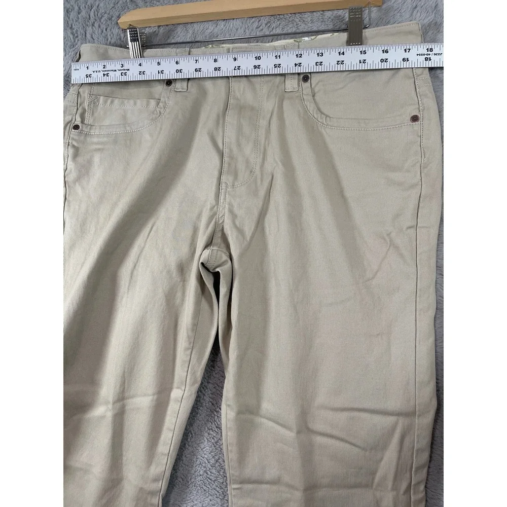 Tommy Bahama Mens 35x34 Beige Cotton Blend Straight Leg Chino Pants‎ Preppy - Picture 4 of 9